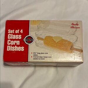 Norpro Glass Corn Dishes Set of 3